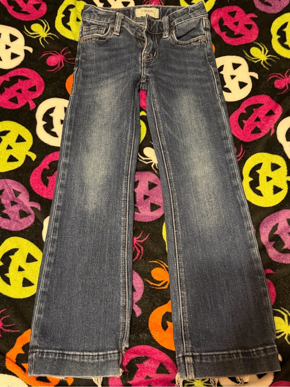 Girls Blue Bootcut Jeans - Classic Denim